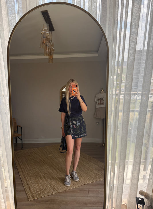 QUZU LACİVERT CROP