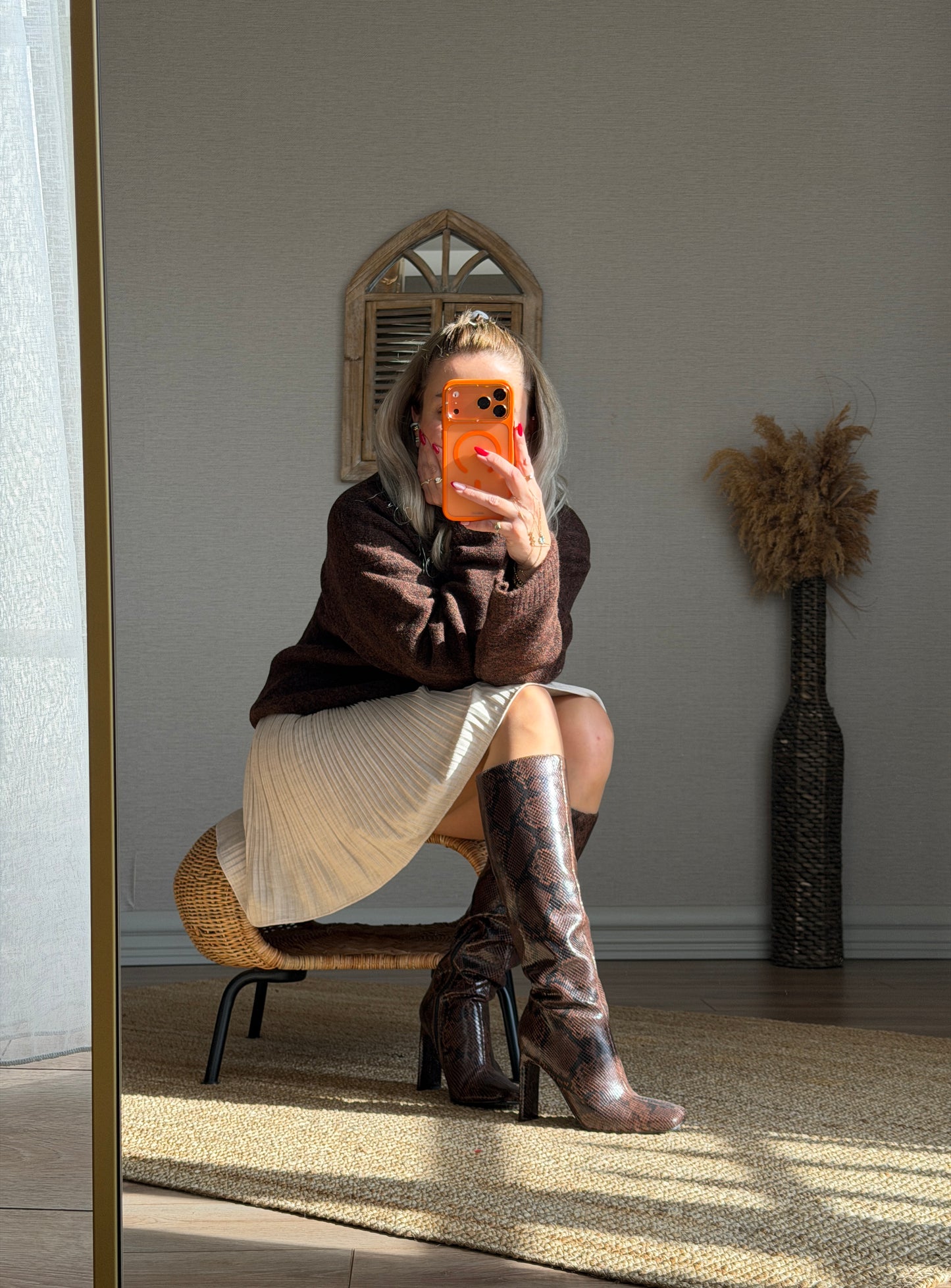 KREM PİLİSELİ ETEK