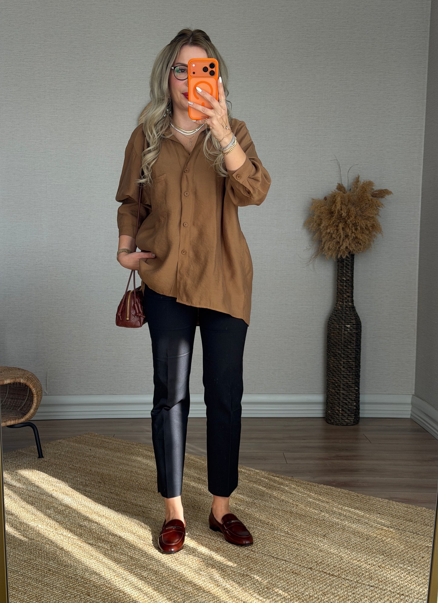 KOYU YEŞİL TENSEL GÖMLEK