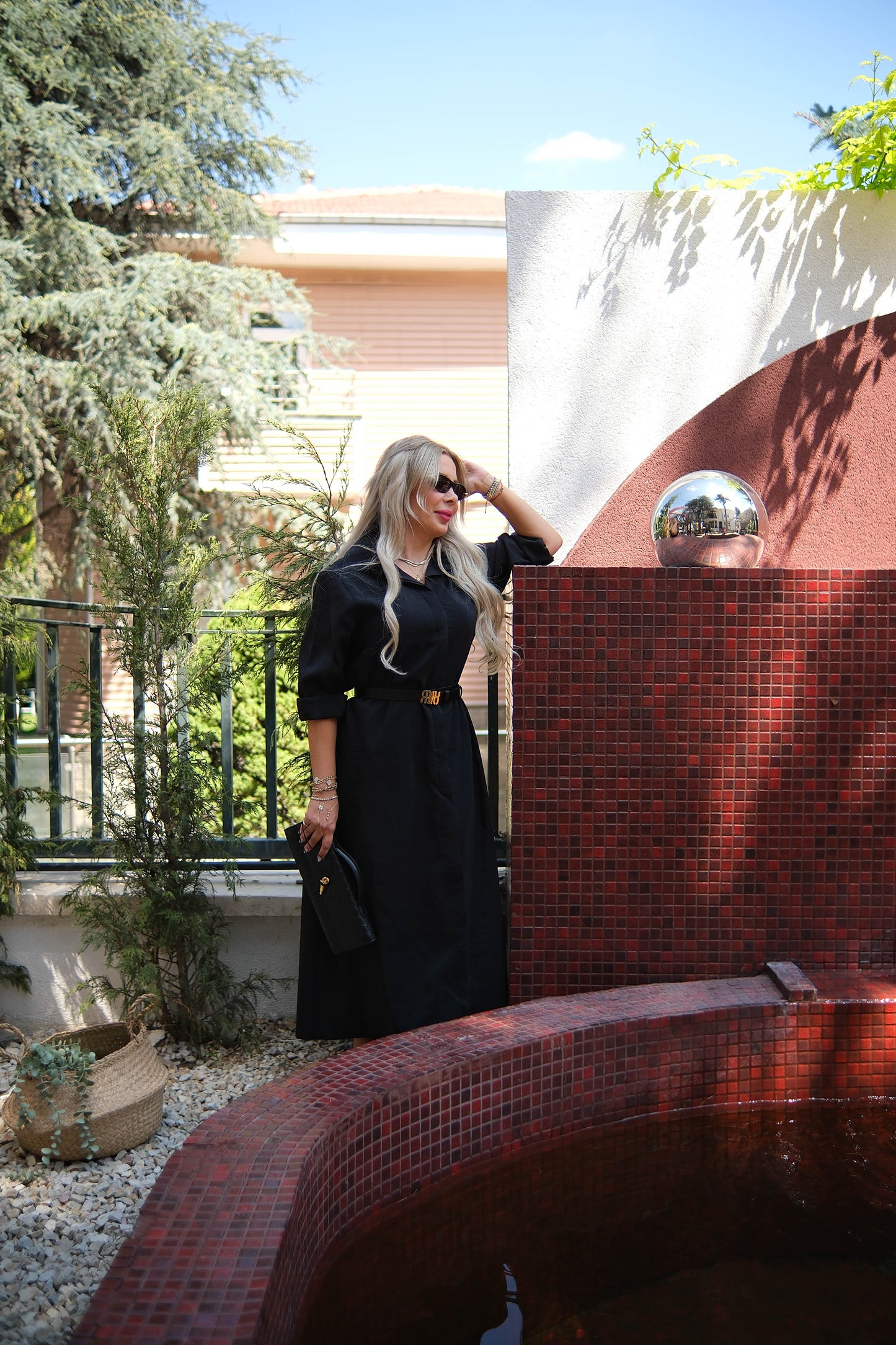 SİYAH STANDART KALIP ELBİSE