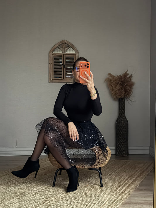 SİYAH BOĞAZLI ÇITÇITLI BODY