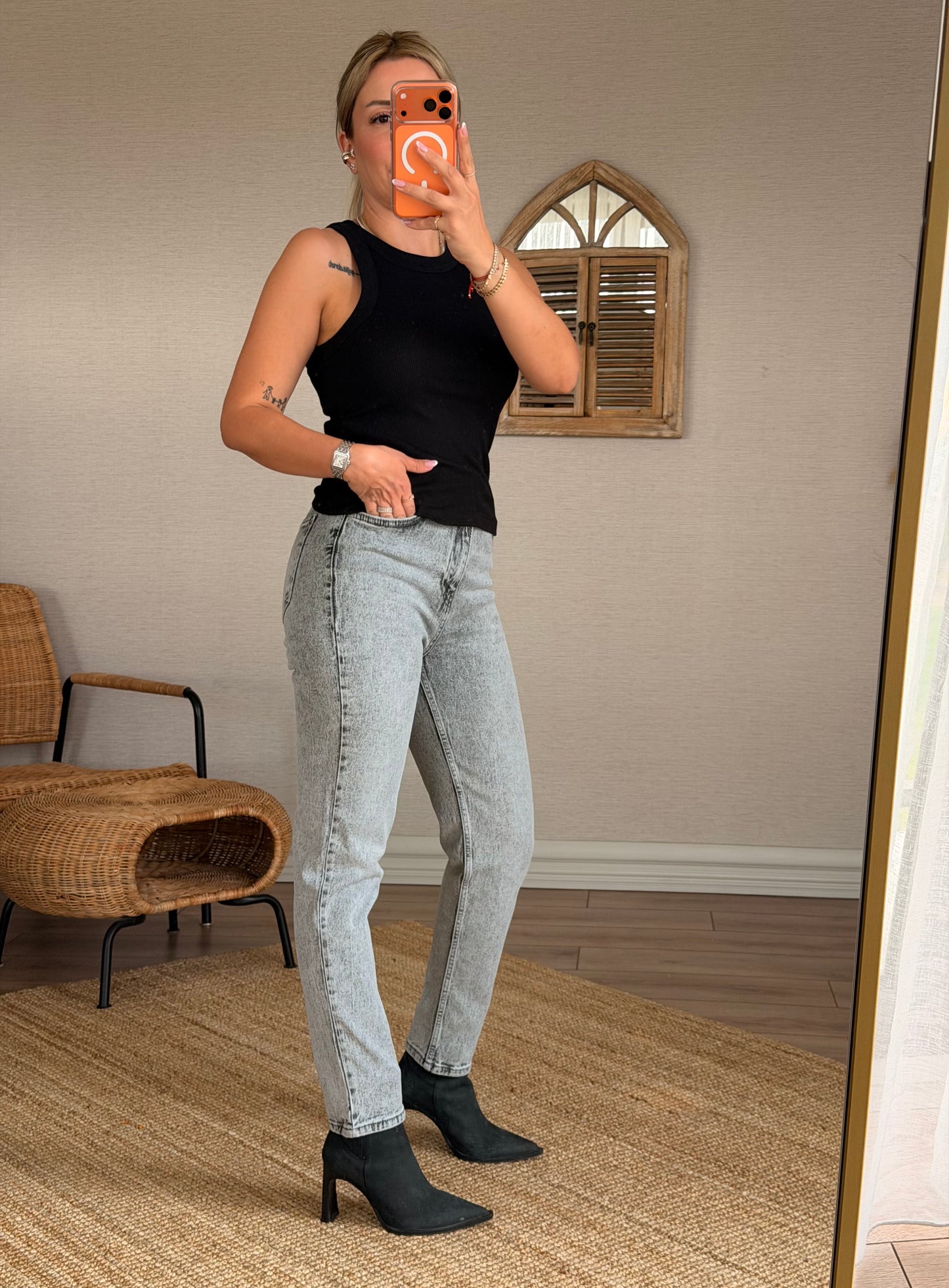 GRİ MOM JEAN