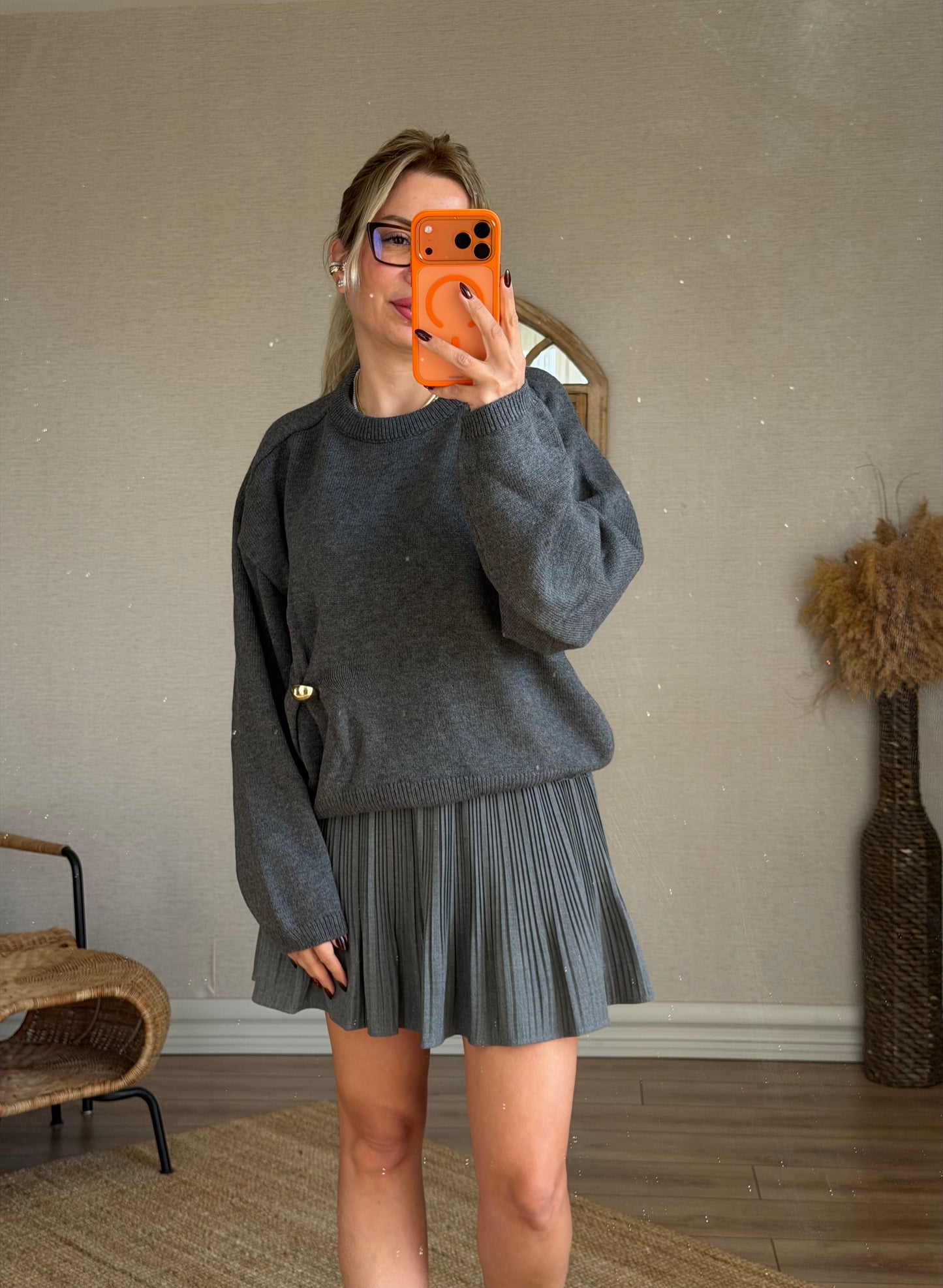 BİSİKLET YAKA KAZAK