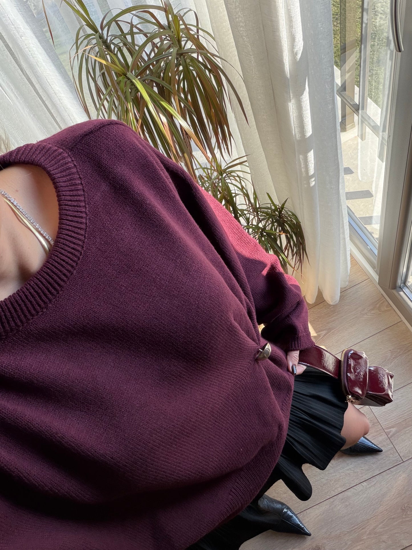 BİSİKLET YAKA KAZAK