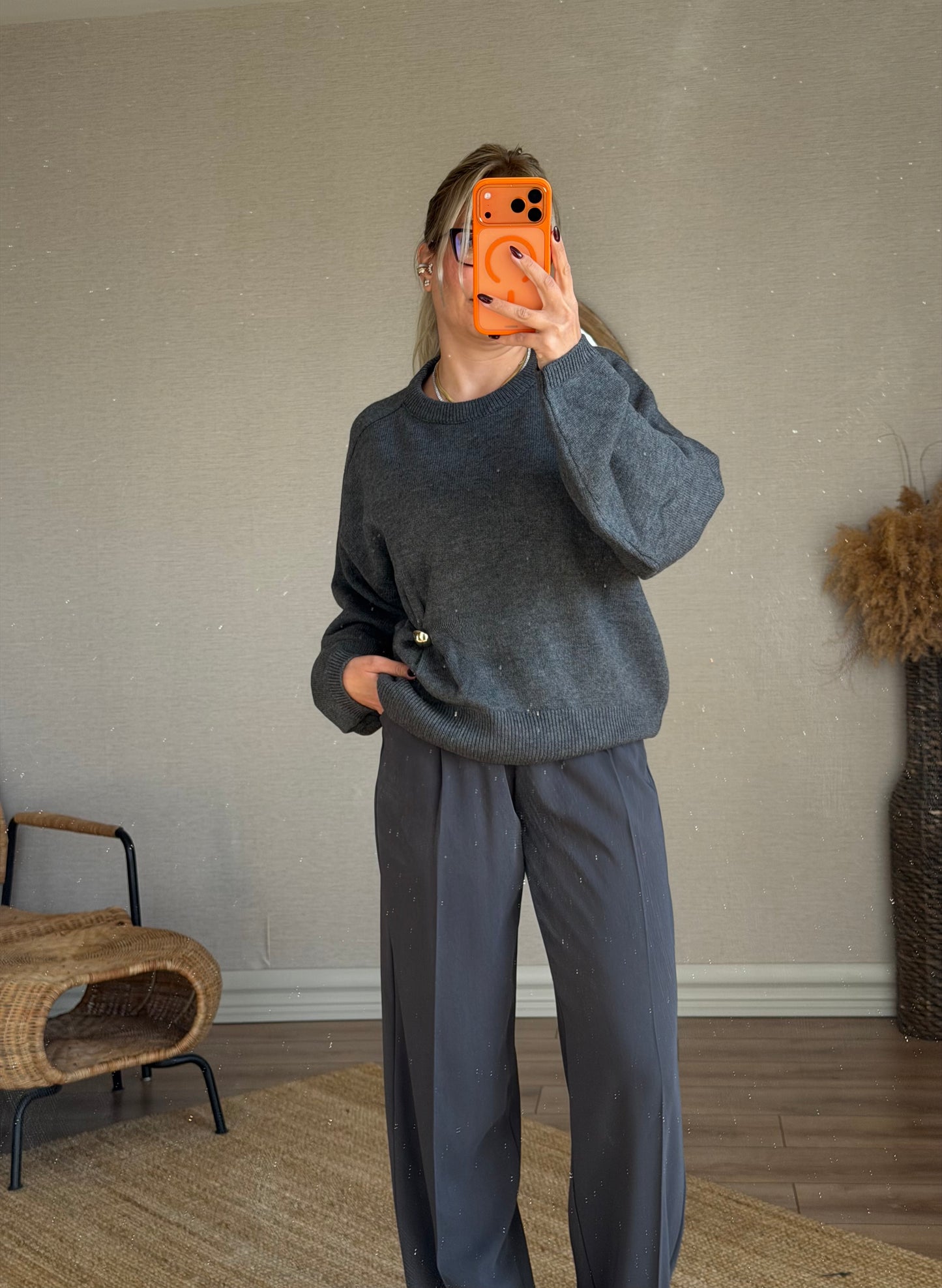 BİSİKLET YAKA KAZAK