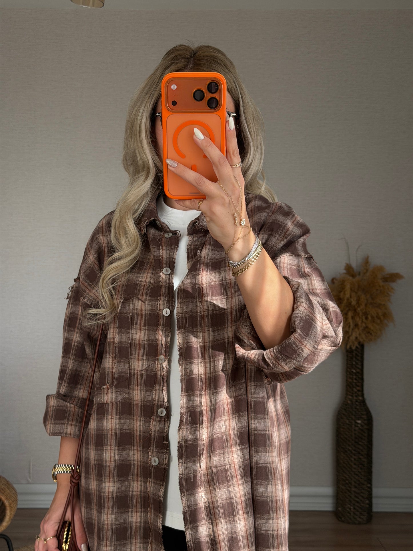 LAZER KESİM ODUNCU GÖMLEĞİ