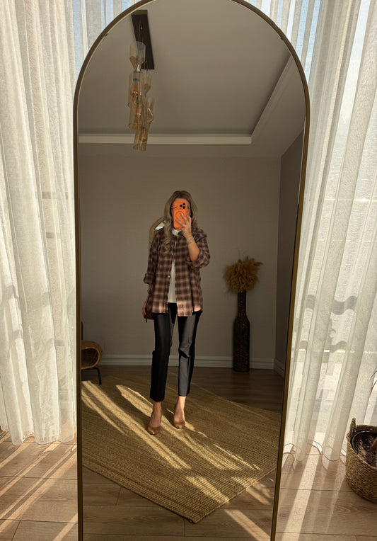 LAZER KESİM ODUNCU GÖMLEĞİ