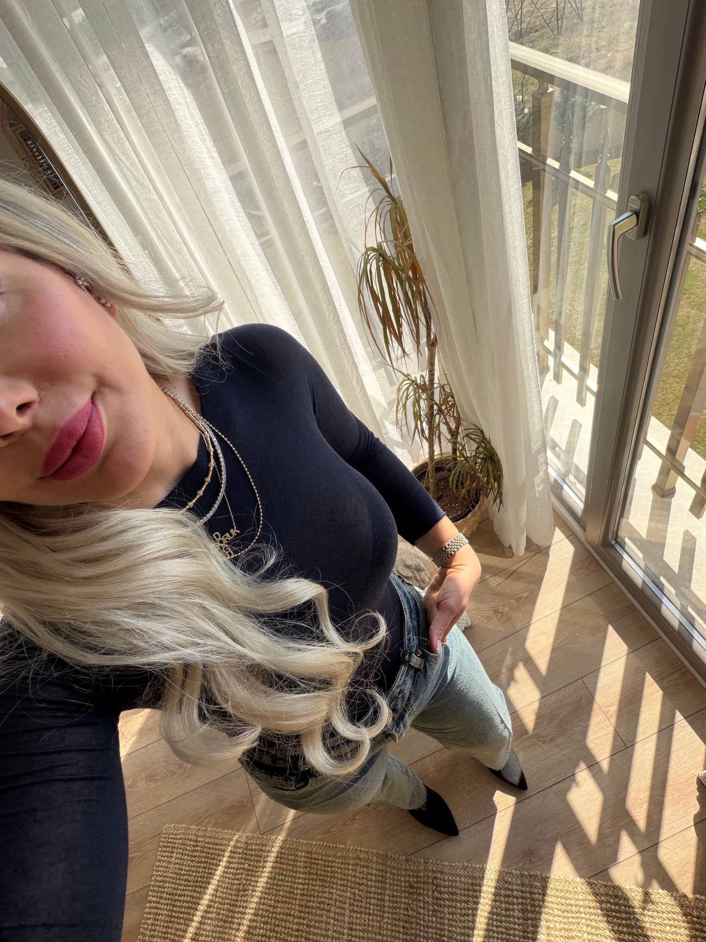 DİLVN LACİVERT KAŞMİR BLUZ
