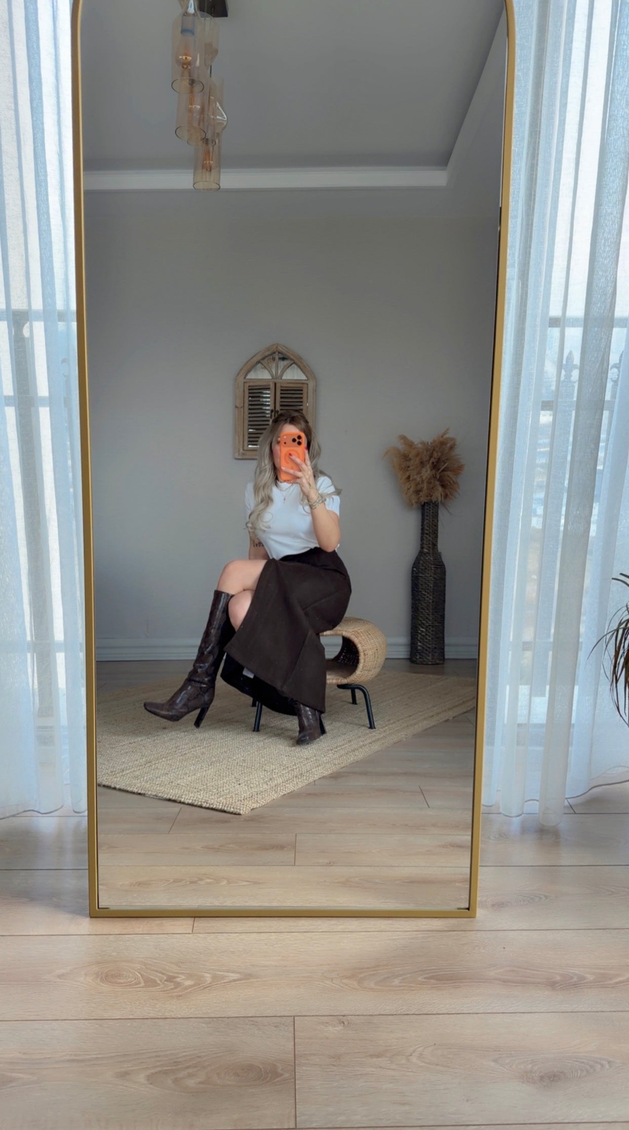 KAHVERENGİ KAŞE ETEK