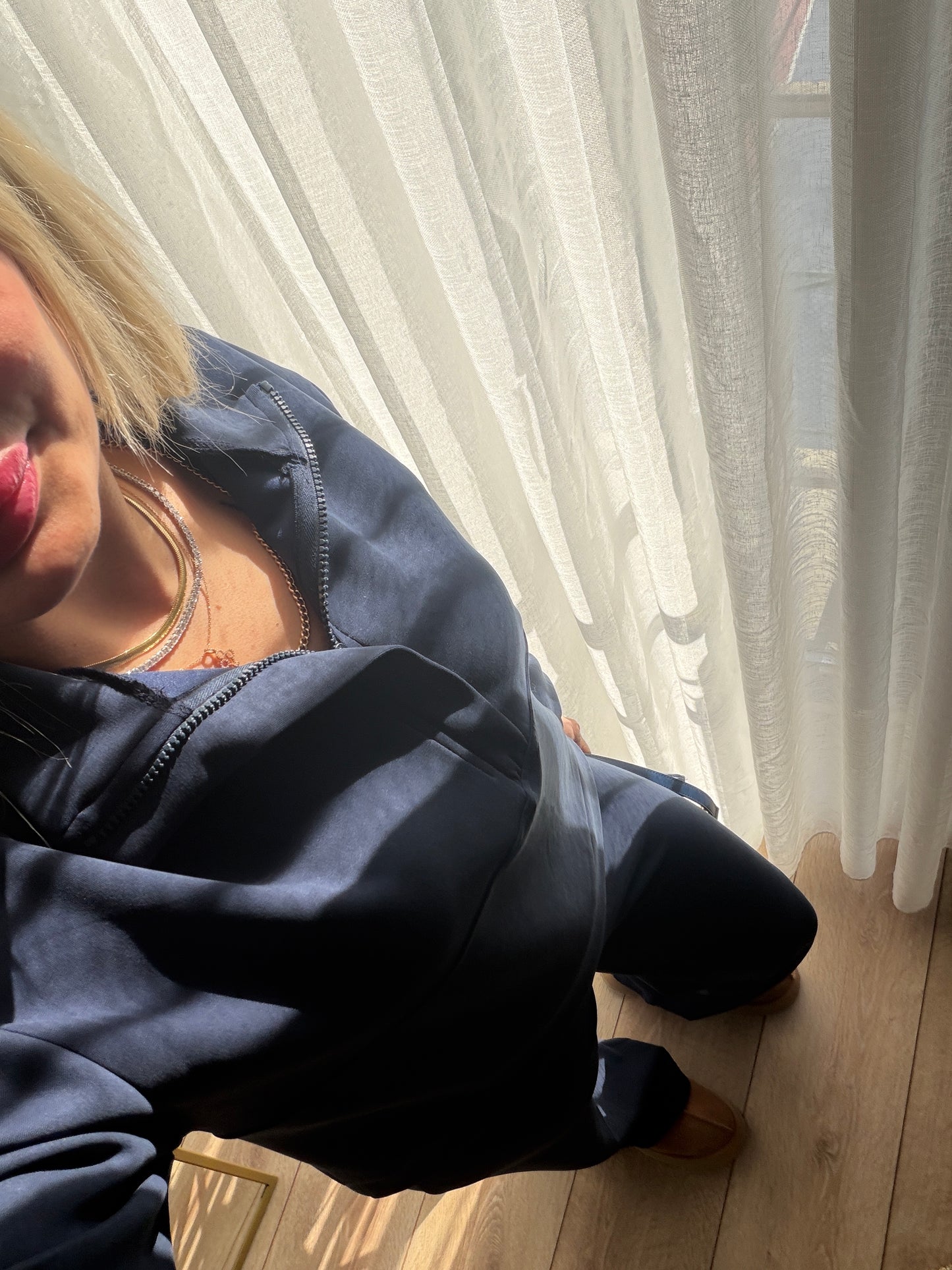 LACİVERT MODAL KUMAŞ EŞOFMAN TAKIM