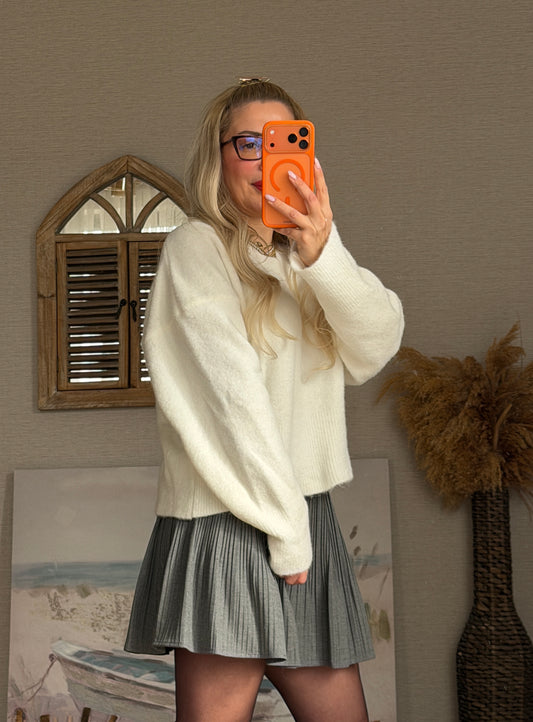 GRİ PİLİSELİ ETEK