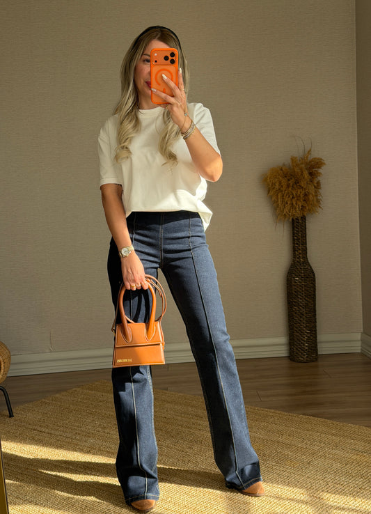 DİLVİN YANDAN FERMUARLI KOT