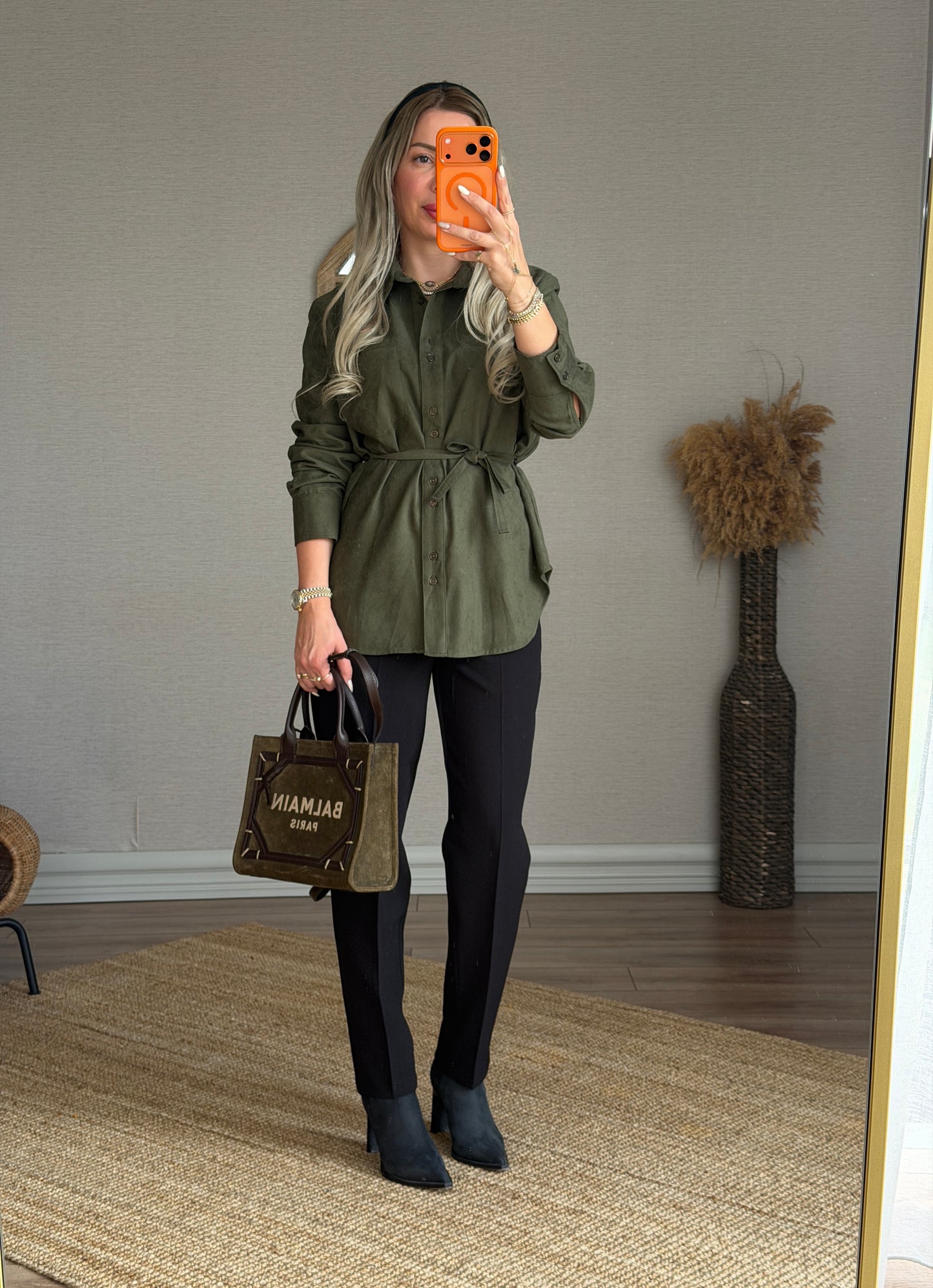 SİYAH HAVUÇ KESİM PANTOLON