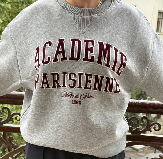ARKASI ŞERİT DETAYLI SWEATSHIRT